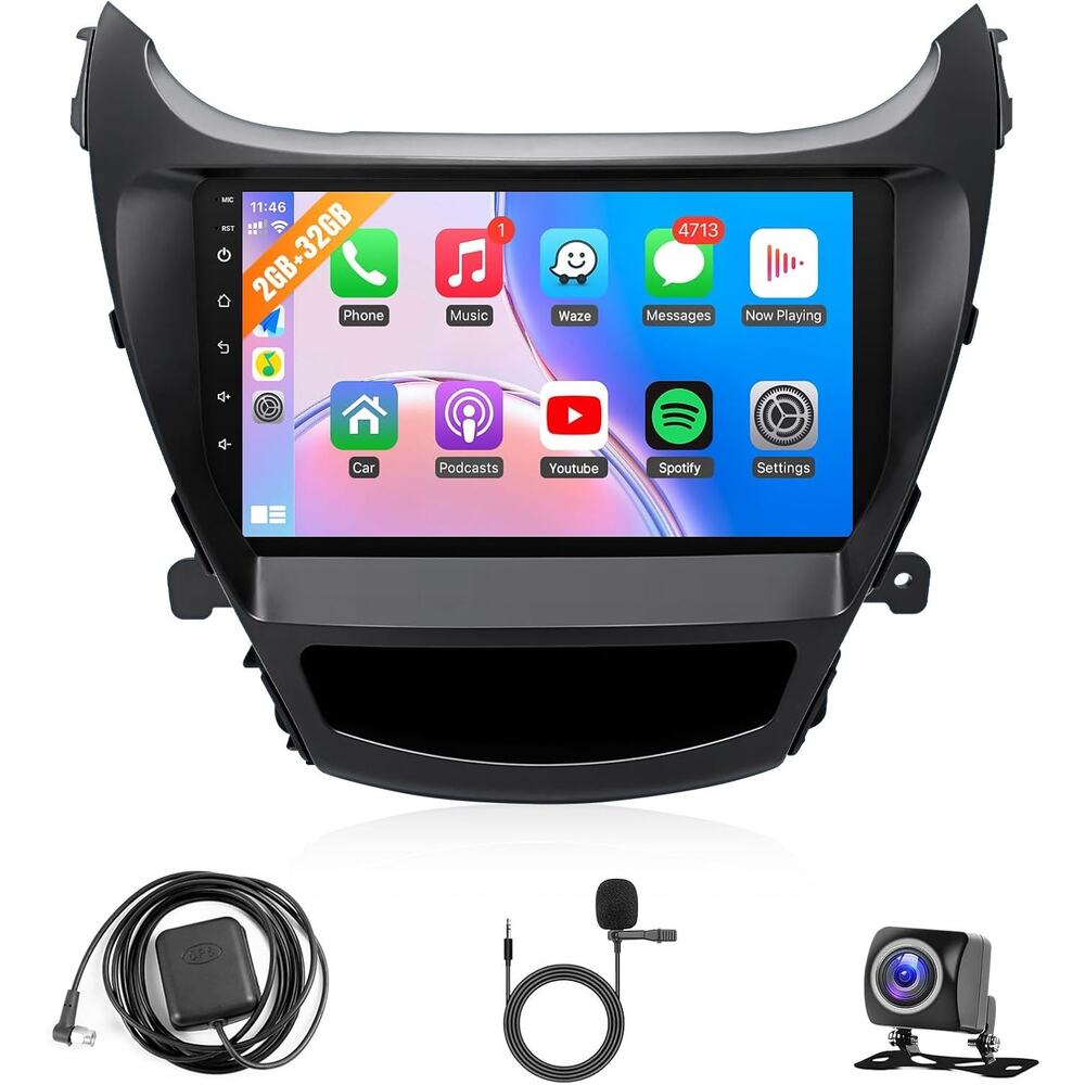 Naifay Android Car Radio for Hyundai Elantra 2014 2015 2016 Stereo, 2+32G 9inch